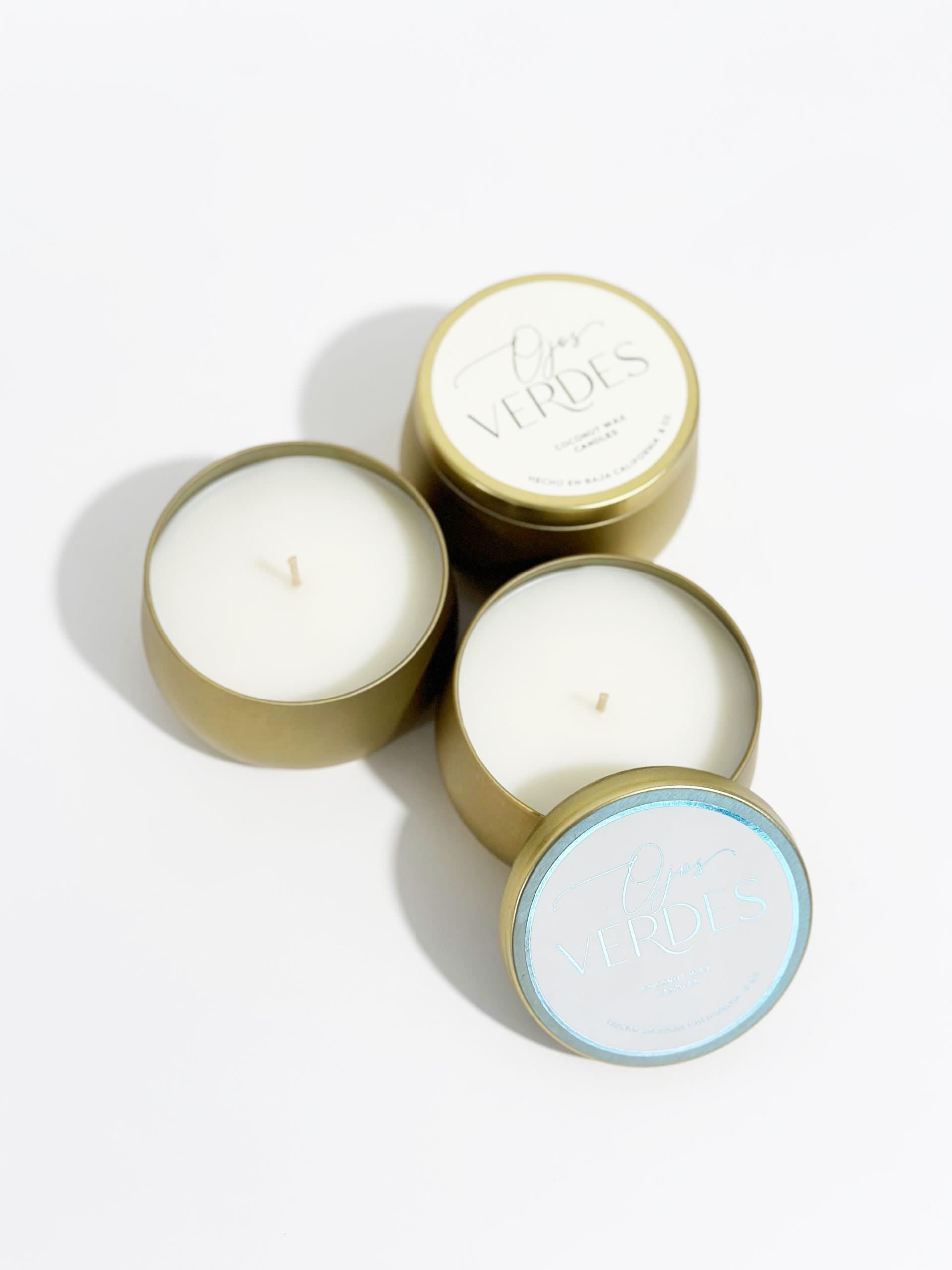 Velas 8 oz Doradas