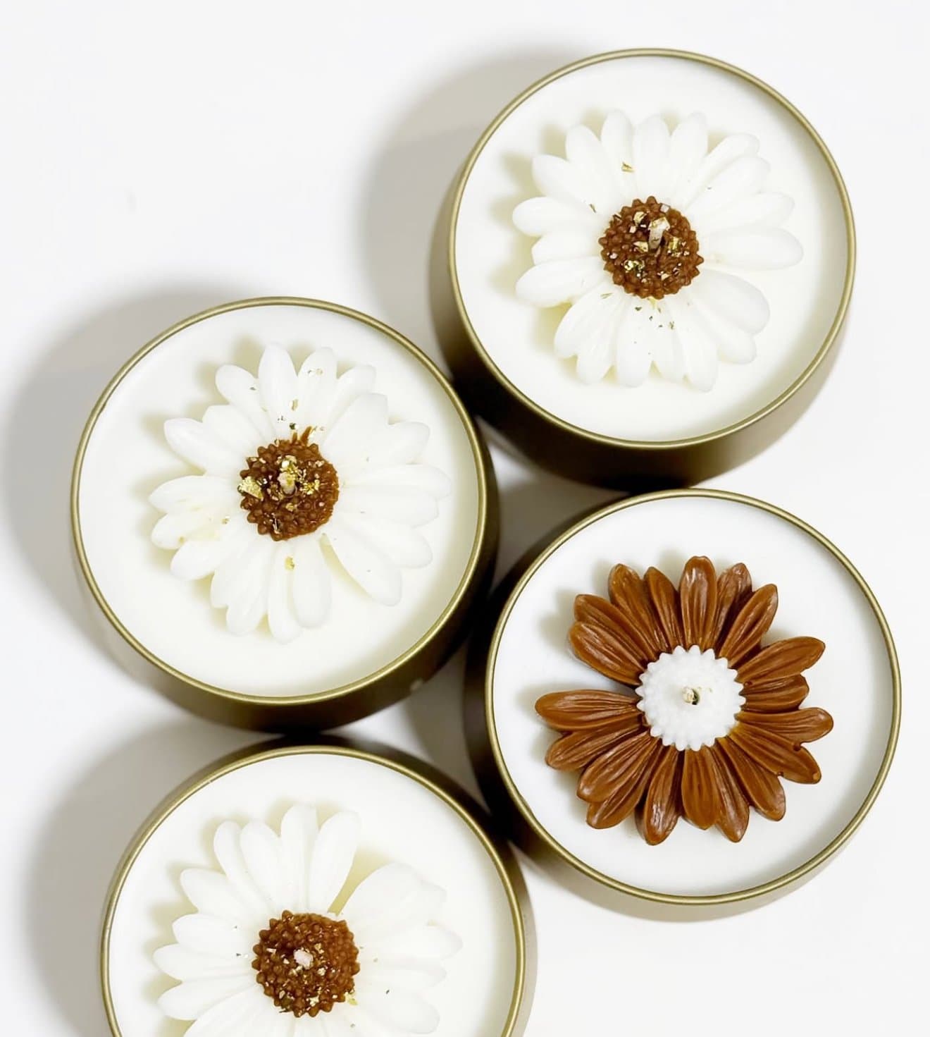Velas 8 oz Doradas