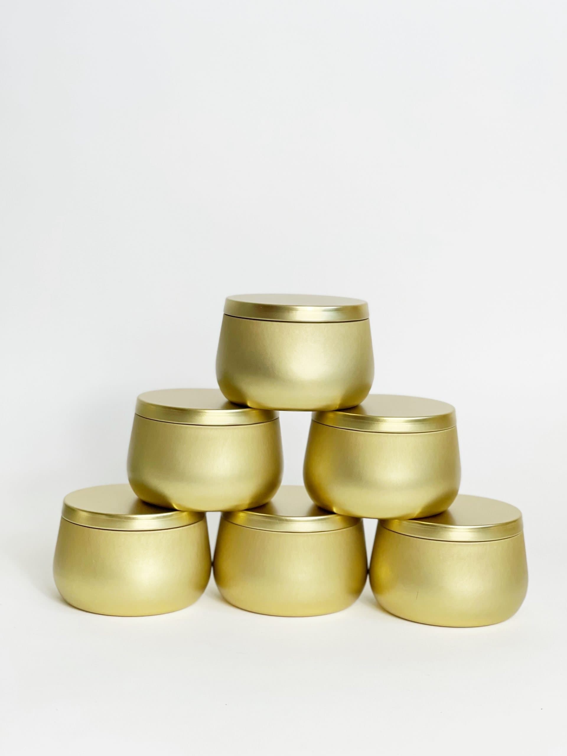 Velas 8 oz Doradas